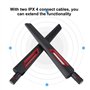 Antenne de routeur WLAN WiFi externe IPEX4 à RP SMA mâle, MIMO remplacé pour Asus RT-AC68U, AC88U, AC66U, adaptateur réseau doub