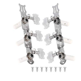 Cordes de Guitare Classique Tuning Peg Tuners Mécaniques Argent Cheville De Réglage Guitare Classique
