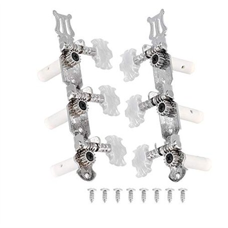 Cordes de Guitare Classique Tuning Peg Tuners Mécaniques Argent Cheville De Réglage Guitare Classique