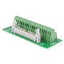 ID40P Connecteur de Bornier Mâle Bloc de Jonction 40Pin Support d'Interface PLC avec Rail DIN Connecteur de Bornier d'en-tête Mâ