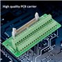 ID40P Connecteur de Bornier Mâle Bloc de Jonction 40Pin Support d'Interface PLC avec Rail DIN Connecteur de Bornier d'en-tête Mâ