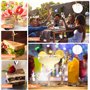 Ruicaifu Pics à Cocktail en Acier Inoxydable, 15Pcs Bâtonnets à Cocktail, Pics à Cocktail 3D, Bâtonnets de Fruits à Boisson, Bro
