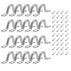 PnxdeobXL 20 Pièces Pontet INOX