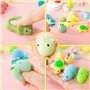 Nestling 21Pièces Kawaii Mochi Squishy Toys - Mini Squishies Noctiluque Soft Squeeze Jouet - Mignon Animal Squishy Jouet Anti St