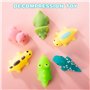 Nestling 21Pièces Kawaii Mochi Squishy Toys - Mini Squishies Noctiluque Soft Squeeze Jouet - Mignon Animal Squishy Jouet Anti St