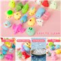 Nestling 21Pièces Kawaii Mochi Squishy Toys - Mini Squishies Noctiluque Soft Squeeze Jouet - Mignon Animal Squishy Jouet Anti St