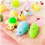 Nestling 21Pièces Kawaii Mochi Squishy Toys - Mini Squishies Noctiluque Soft Squeeze Jouet - Mignon Animal Squishy Jouet Anti St