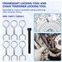 ZKTOOL Kit d'Outils de Synchronisation de Verrouillage d'arbre à Cames, Compatible avec Audi VW 4.0 FSI, TFSI, A6 A8 S6 Bentley 