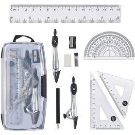Ensemble de 10 pièces Géométrie-mathématiques ， Boussoles scolaires Boussoles géométriques ， pour dessiner