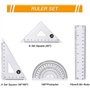 Ensemble de 10 pièces Géométrie-mathématiques ， Boussoles scolaires Boussoles géométriques ， pour dessiner, mesurer, modèle math