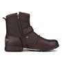 COWSDELLA Bottes pour Hommes en Cuir de Mollets avec semelle en caoutchouc Bottes de Motard avec Fermeture éclair Classiques Bot