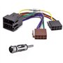 Hoembpn Cable Adaptateur Autoradio ISO 16 Broches Connecteur Faisceau de Radio Stéréo Radioadapter Universal+DIN à Prise ISO Kit