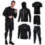 MEETYOO Ensemble de compression 5 pièces pour homme avec pantalon