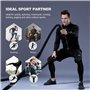 MEETYOO Ensemble de compression 5 pièces pour homme avec pantalon, chemise à manches longues, short athlétique, veste de course,