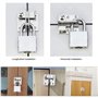 GZjiyu 4 Pcs Moraillon Loquet, Verrou Meuble Loquet de Porte en 304 Inoxydable pour Portes Fenêtres Meubles Animal Domestique Ve