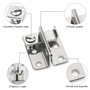 GZjiyu 4 Pcs Moraillon Loquet, Verrou Meuble Loquet de Porte en 304 Inoxydable pour Portes Fenêtres Meubles Animal Domestique Ve