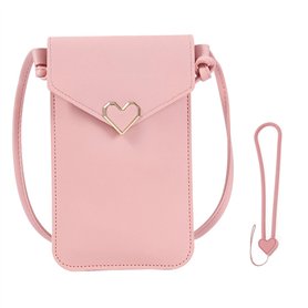 YSJCHEBS 1 Sac Rose Pour Téléphone Portable Et 1 Cordon Pour Téléphone Portable