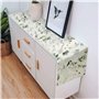 QFEHTHSK Chemin De Table Imprimé Plante Verte 1 Pièce, Tissu De Décoration De Table, Décoration De La Maison, Nappe en Lin, Acce