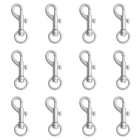 Lot De 12 Mousquetons Pivotants