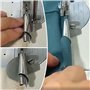 ZGDEIWGF Pied De Machine À Coudre, 8 Pièces, Accessoires De Machine À Coudre, Pied-De-Biche en Acier Inoxydable, Pied D'Ourlet p