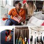 TYFGRT 100 Pièces Plumes Colorées, Matériaux De Décoration De Plumes Bricolage, Plumes pour L'Artisanat, Peuvent Être Utilisées 