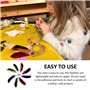 TYFGRT 100 Pièces Plumes Colorées, Matériaux De Décoration De Plumes Bricolage, Plumes pour L'Artisanat, Peuvent Être Utilisées 