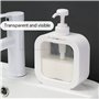 YSJCHEBS Lot De 2 Distributeurs De Savon, Distributeur De Gel Douche, Distributeur De Shampoing, Distributeur De Savon Blanc en 