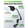RBRL Rétroviseur de vélo | 3D réglable pour une vision panoramique | Rotation à 360° et pliable | Rétroviseur en verre véritable