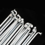 QHQKR Rayons de vélo électrique 10G de 3 mm de diamètre en acier argenté avec écrous et clé 55-305 mm J Bend pour vélo électriqu