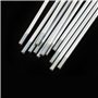 QHQKR Rayons de vélo électrique 10G de 3 mm de diamètre en acier argenté avec écrous et clé 55-305 mm J Bend pour vélo électriqu