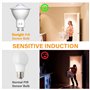DoRight Lot de 4 Ampoules à Détecteur de Mouvement GU10 5W Ampoule LED Activée par le Mouvement Blanc Chaud 3000K Plage de Détec