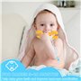 KIMIGO Anneau Dentition Bébé en Silicone – 4PCS Anneaux de Dentition Sans BPA | Soulage Gencives | Sensoriels de Qualité Aliment