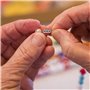 1500 PièCes 4mm MéTal Petites Perles D'Espacement Rondes Plaqué MéTallisé Perles Intercalaires Heishi Doré ArgentéEs Pour Bijoux