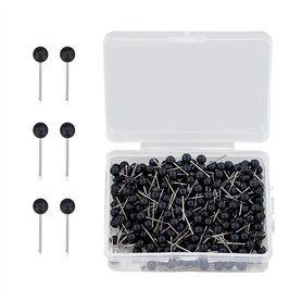 HXMJIED Lot de 400 punaises noires à tête de 1