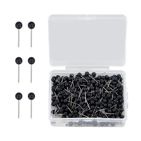 HXMJIED Lot de 400 punaises noires à tête de 1
