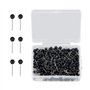 HXMJIED Lot de 400 punaises noires à tête de 1