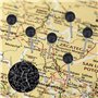HXMJIED Lot de 400 punaises noires à tête de 1,6 cm pour tableau d'affichage, tableau d'affichage