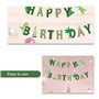 Bannière « Happy Birthday » - Décoration sur le thème des dinosaures - Fanions fossiles pour fête d'anniversaire