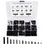 Tunejoy 390 Pièces Goupilles élastiques Assortiment de Goupille élastique Goupilles Fendues en Acier au Manganèse M1.5 M2 M2.5 M