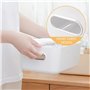 Yngffb 3 Pièces Panier de Rangement en Plastique, Panier Plastique Rangement, Pour organiser des boîtes de rangement empilables 