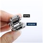 Zasjon 10 Pièces Fermeture à Levier 47mm Loquet à Bascule avec 40 Pièces Vis, Fermoir à Bascule Attache Capot, Fermoir à Ressort