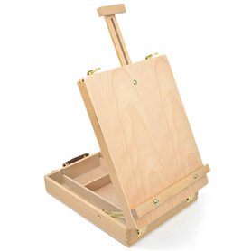 Packool Chevalet de table en bois avec boîte de rangement