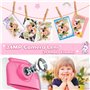 Appareil Photo Instantané, 1080P Appareils Photo Numérique Enfants Selfie et Video avec Objectif Rotatif à 180°, 4 Rouleaux de P