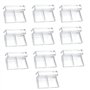 Istloho 10x Clips de Couvercle D'aquarium Fish Clips Acryliques Aquariums Clips de Protection en Verre pour Aquarium pour Couver