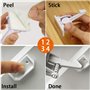 Surplex 10 PCS Enfant Sécurité Serrures de Cabinet, Bébé Bloque Porte Verrous Invisibles, Sécurité Enfant Tiroir Verrous Cabinet