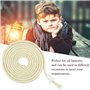 VCRANONR Meche Lampe à Huile en Coton 0.7 * 200 cm Mèche Lampe à Pétrole Inflammable Lanterne Mèches Découpable avec Bouchon à T