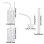 Bouteille Plastique Flacons Souples en Plastique avec Pipette et Bouchon pour Laboratoires