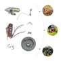 Kit volant moteur, démarrage électrique, uniquement pour moteurs HONDA GX340 11 HP et HONDA GX390 13 HP (modèles 2011 et antérie