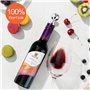 Lectorias Lot de 6 Bouchon Bouteille Vin, Bouchons en Caoutchouc Accessoire pour Vin Réutilisables Fermeture Hermétique pour Vin