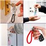 SYEYCW 12 Pièces Porte-Clés en Cuir Tressé, Pendentif Multicolore pour Voiture et Maison, Trousseau Portable pour Hommes et Femm